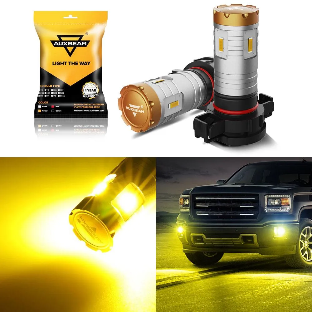 🔥 (2pcs/set) White/Amber/Blue 20W Crown-360° LED Fog Lights Bulbs/DRL