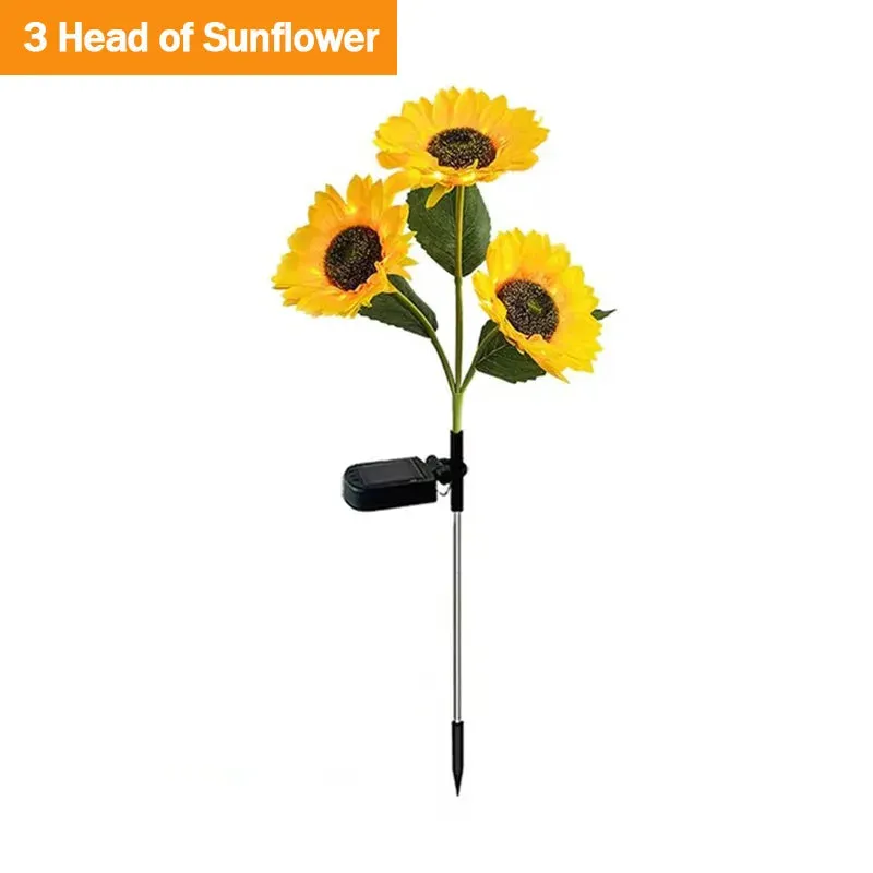 🌻 Solar Simulation Sunflower Light | Waterproof LED Lawn Light | Outdoor Garden Decor & Landscape Lamp