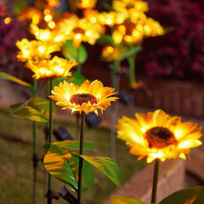 🌻 Solar Simulation Sunflower Light | Waterproof LED Lawn Light | Outdoor Garden Decor & Landscape Lamp