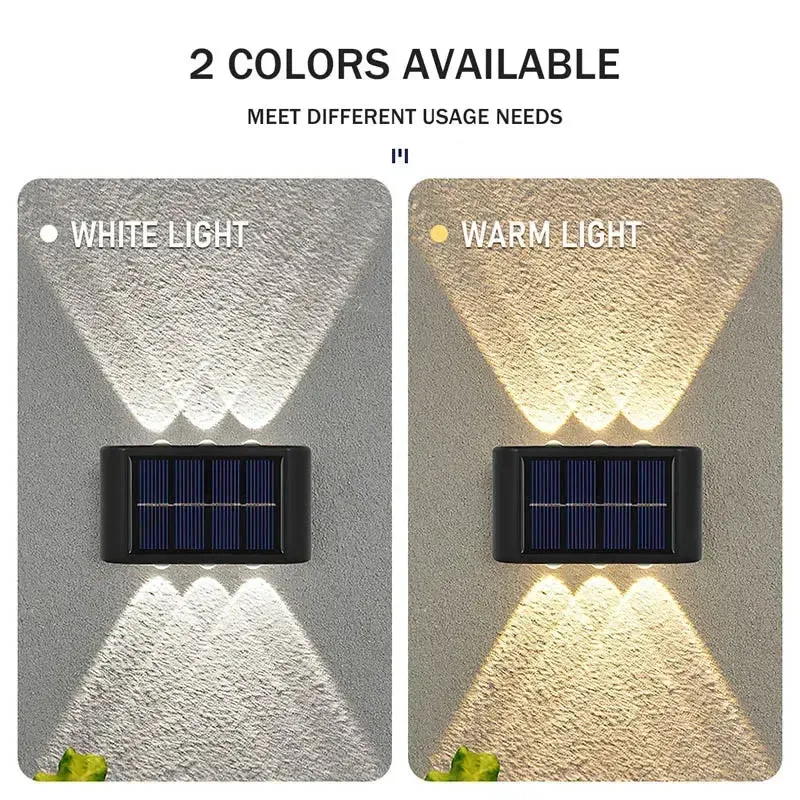 🌞 Solar Wall Lamp Outdoor Waterproof | Up & Down LED Solar Powered Light for Home, Garden, & Yard Decor