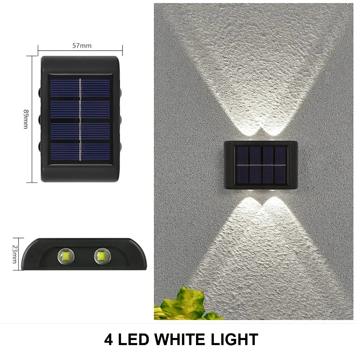 🌞 Solar Wall Lamp Outdoor Waterproof | Up & Down LED Solar Powered Light for Home, Garden, & Yard Decor