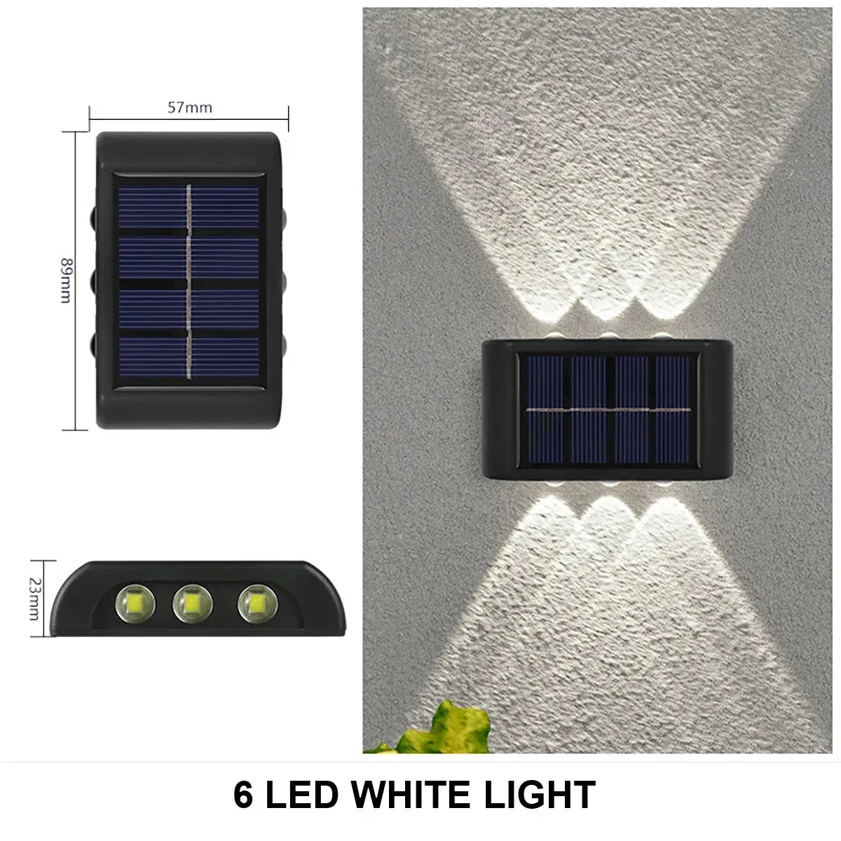 🌞 Solar Wall Lamp Outdoor Waterproof | Up & Down LED Solar Powered Light for Home, Garden, & Yard Decor