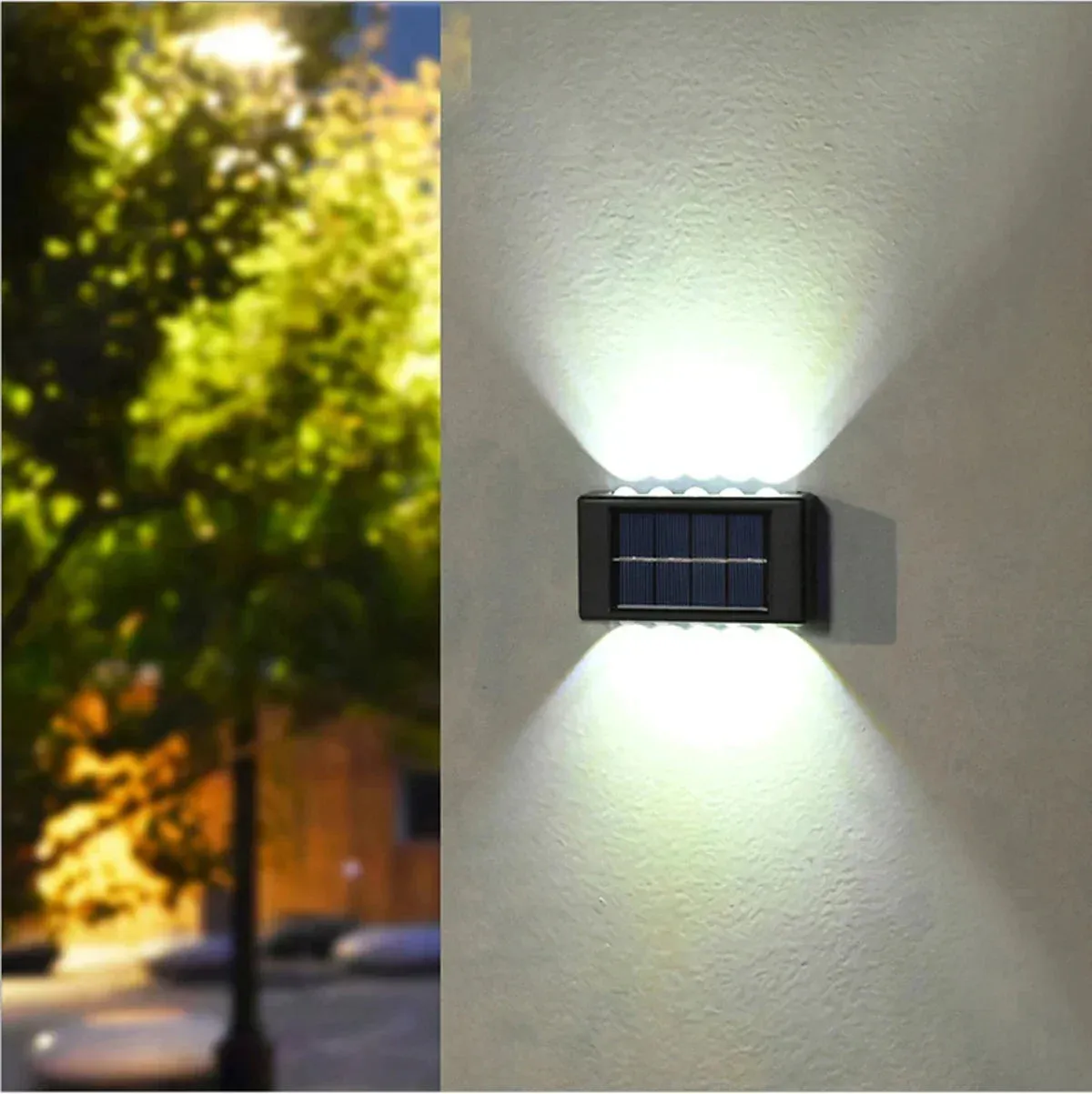 🌞 Solar Wall Lamp Outdoor Waterproof | Up & Down LED Solar Powered Light for Home, Garden, & Yard Decor