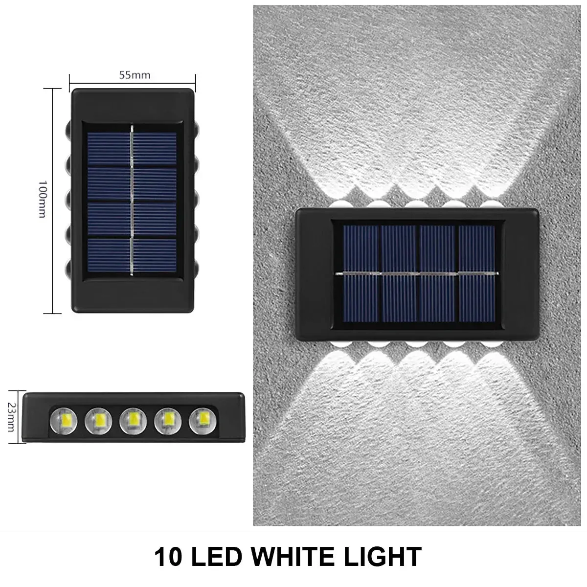 🌞 Solar Wall Lamp Outdoor Waterproof | Up & Down LED Solar Powered Light for Home, Garden, & Yard Decor