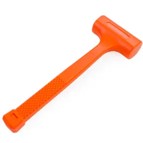 1 LBS Dead Blow Hammer Mallet Spark and Rebound Resistant Material, Neon Orange