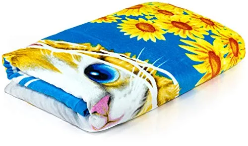 100% Cotton Kitten CAT Butterfly Beach/Shower