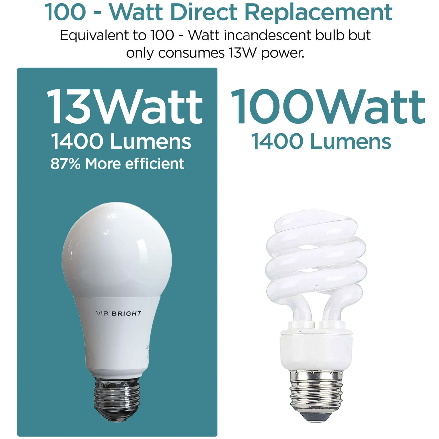 100-Watt Equivalent A19 E26 General Purpose Standard LED Light Bulb