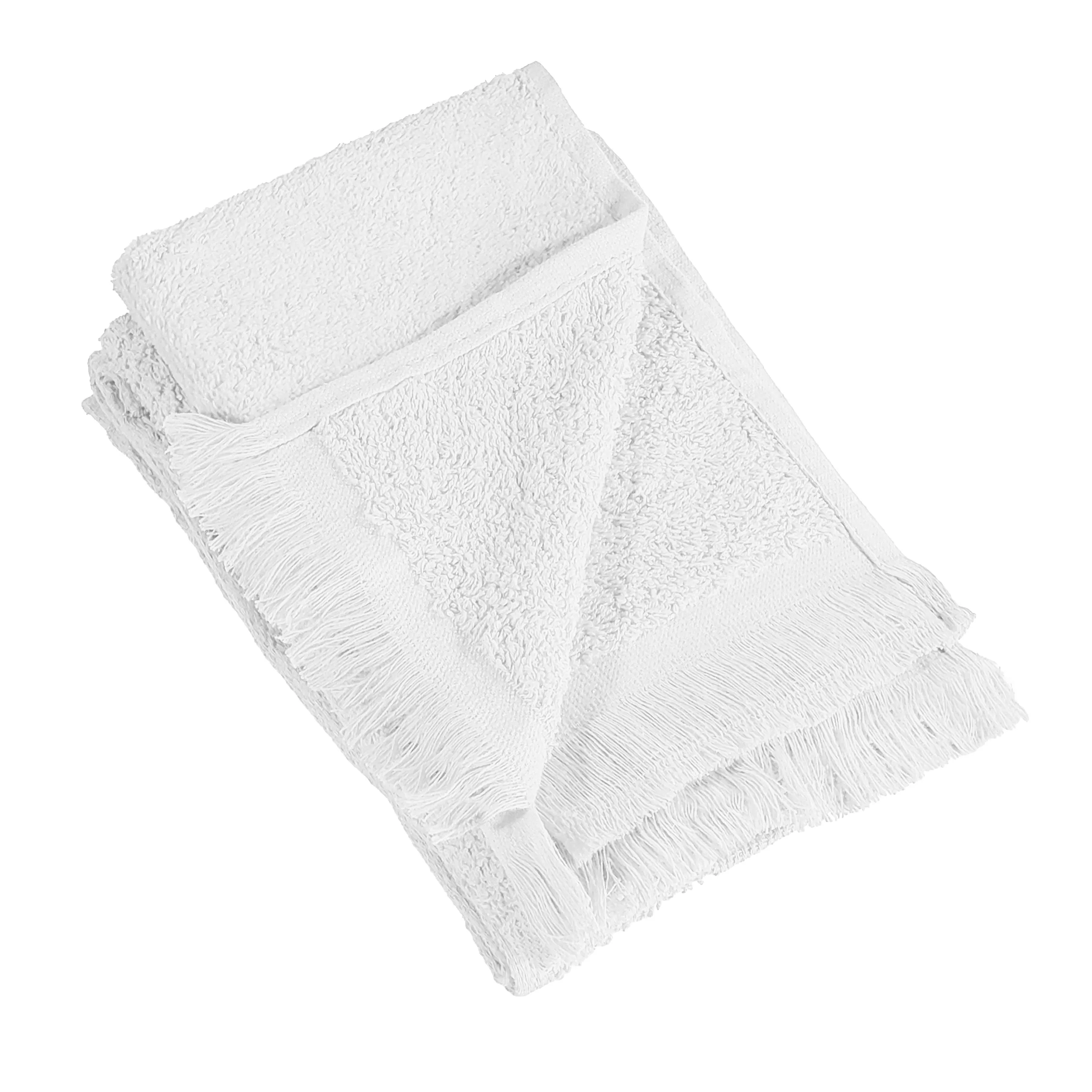 11" x 18 Velour Fringed Fingertip Towels by the Dozen - Colors