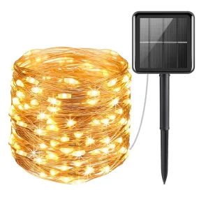 120 LED 12M Copper Solar Fairy Light