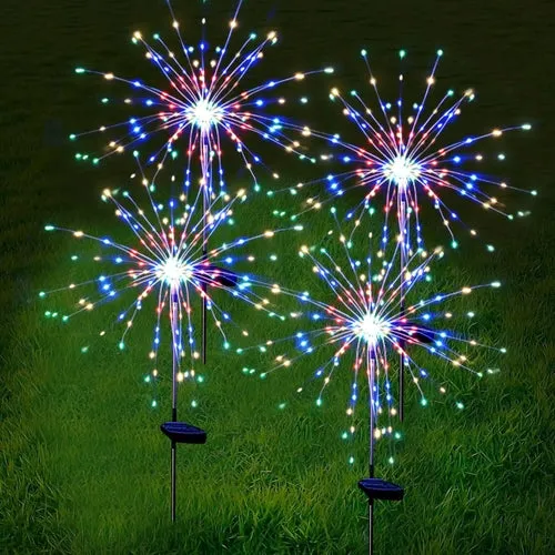 120 LED Solar Firework Lights for Garden Christmas Decorations