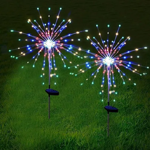 120 LED Solar Firework Lights for Garden Christmas Decorations