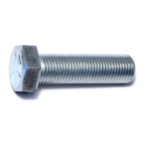 1/2"-20 x 1-3/4" Zinc Plated Grade 5 Steel Fine Thread Hex Cap Screws