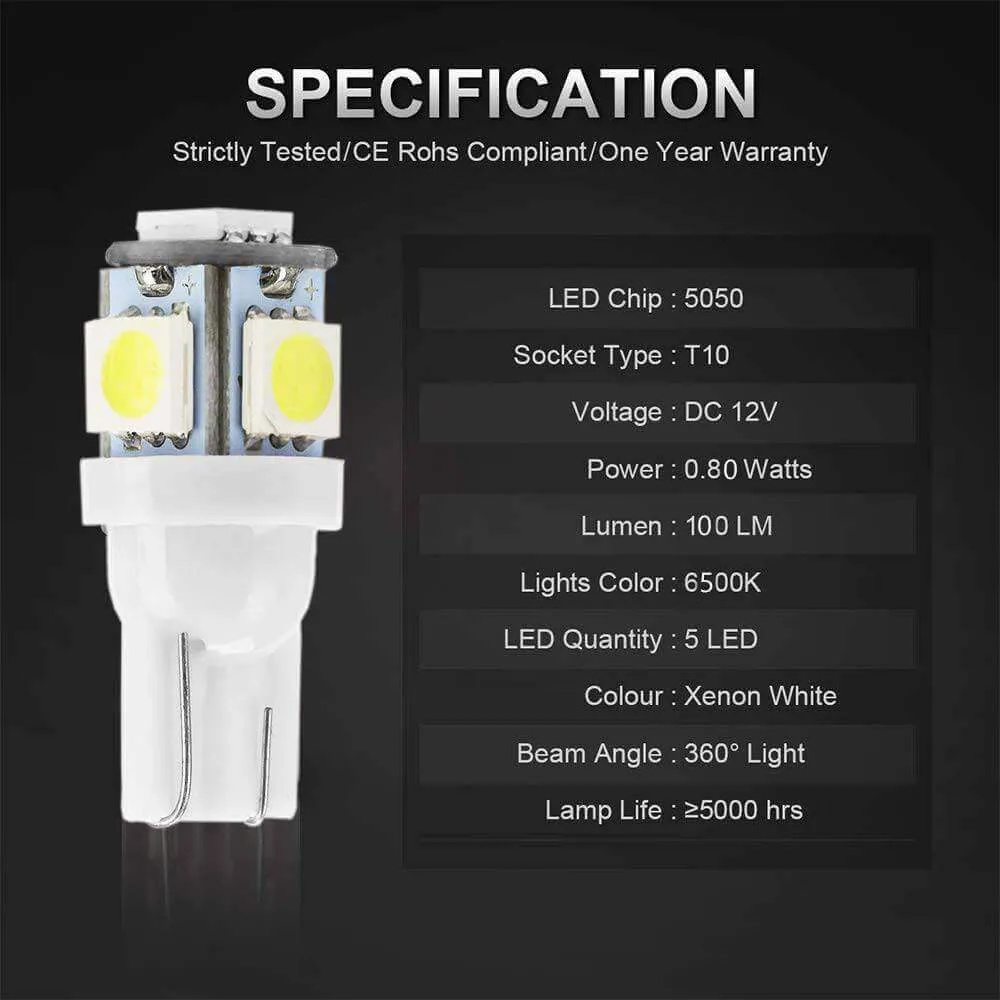 12V 0.8 Watt RV Replacement Bulb 194,158,168,175,194,2825,912