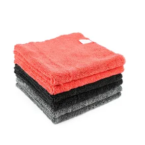 16 in. X 16 in. Auto Wax Polishing Edgeless Microfiber Towel