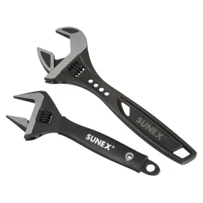 2 Piece Adjustable Wrench Set (10" Tactical & 8" Wide Jaw) SUN9617