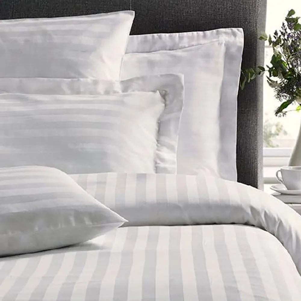 2pc Pack Jason White Satin Pillowcases - Standard