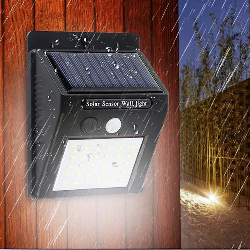 30 LED Cool White Solar Security Light