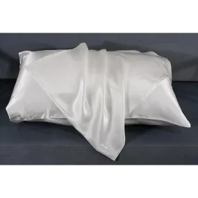 30 Momme silk pillowcase - queen - envelope - white - In Stock