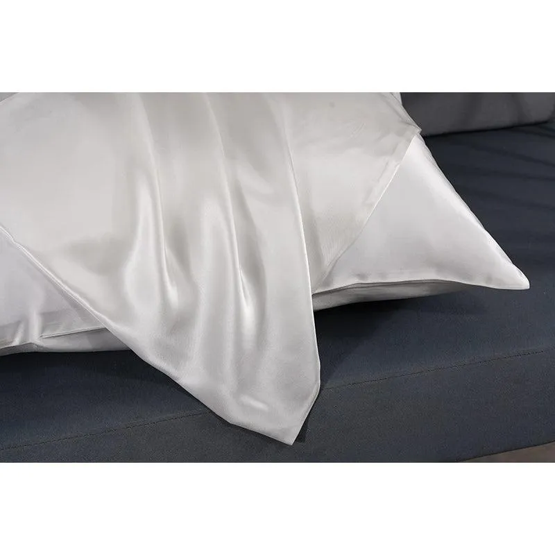 30 Momme silk pillowcase - queen - envelope - white - In Stock