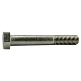 3/4"-10 x 5" 18-8 Stainless Steel Coarse Thread Hex Cap Screws (5 pcs.)