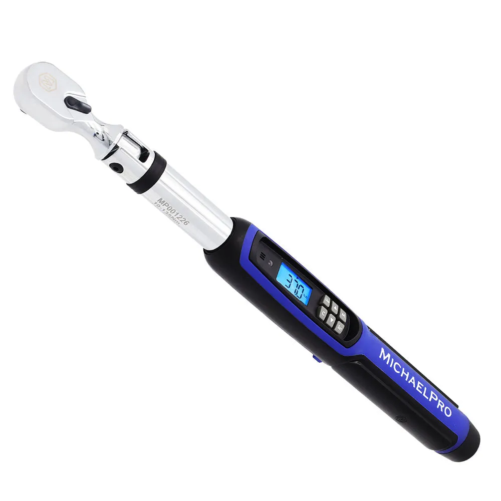 3/8" Drive Flex Head Electronic Torque Wrench With Angle, 10 to 100 ft-lb (MP001226)