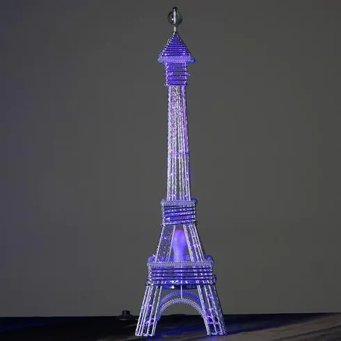 39" Color Changing LED Metal Eiffel Tower Wedding Event Party Columns - 1PCS