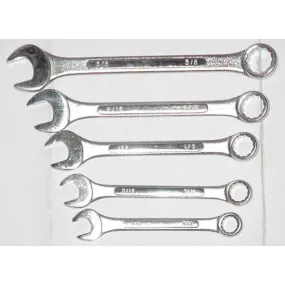 5 pc Combination Wrench 3/8 - 5/8