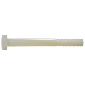 5/16"-18 x 3" Nylon Plastic Coarse Thread Hex Cap Screws (6 pcs.)