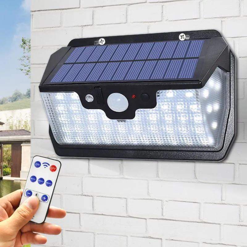 55 LED Solar Light 800LM USB Charging With Remote Control