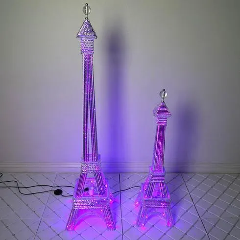 57" Color Changing LED Metal Eiffel Tower Wedding Event Party Columns - 1PCS