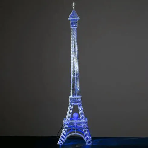 57" Color Changing LED Metal Eiffel Tower Wedding Event Party Columns - 1PCS