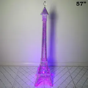 57" Color Changing LED Metal Eiffel Tower Wedding Event Party Columns - 1PCS