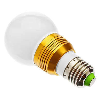 5W RGB Golden Shell Light Remote Controlled LED Ball Bulb (85-265V)