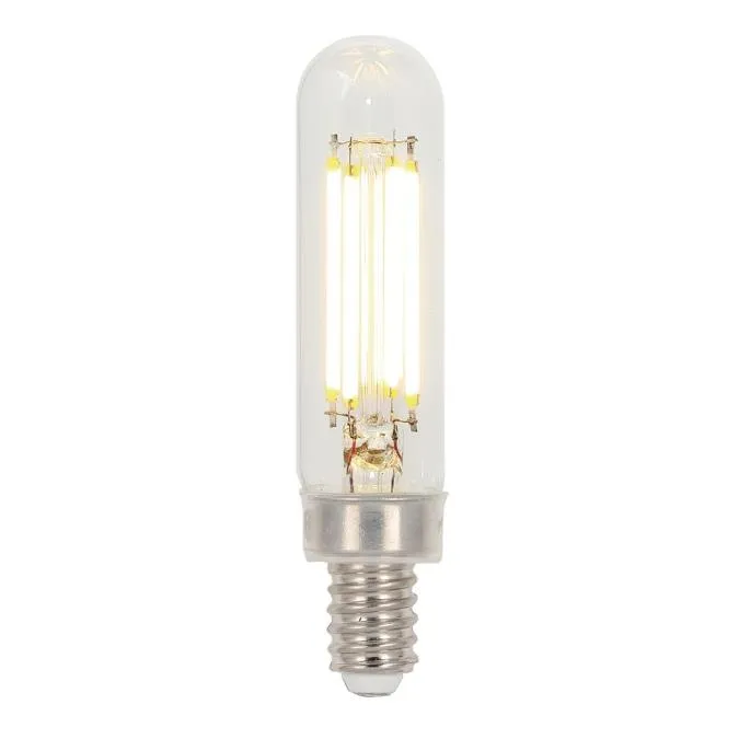 5W T6 Filament LED Dimmable Clear 2700K E12 (Candelabra) Base