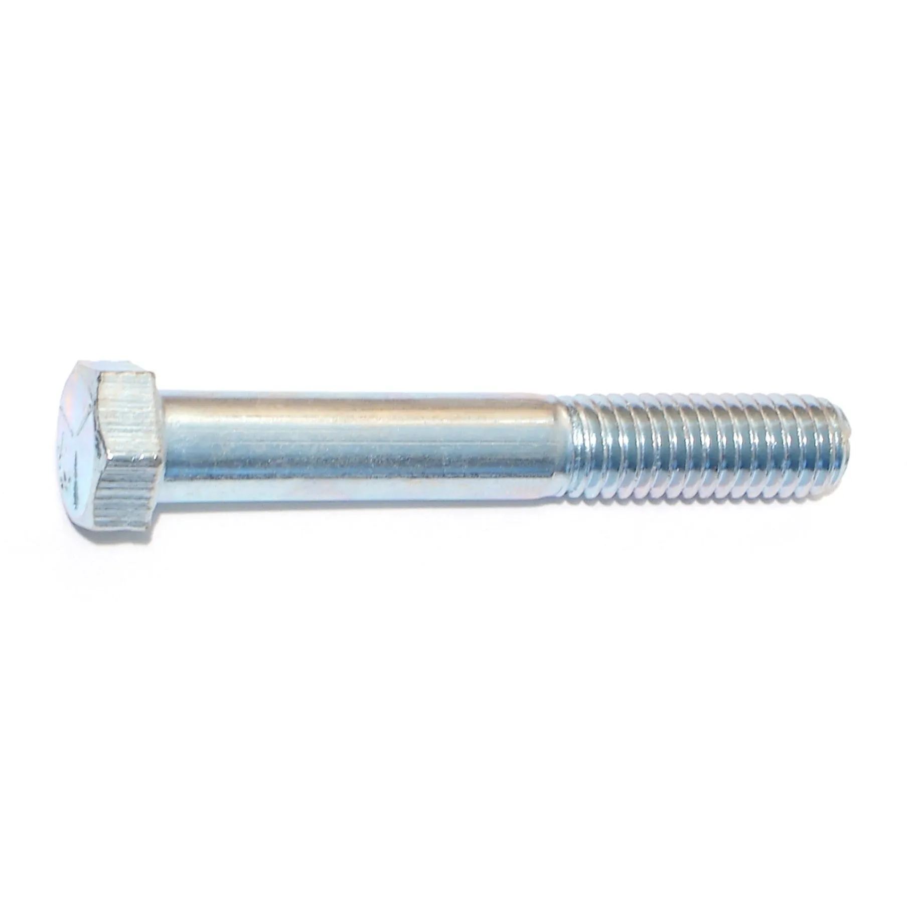 7/16"-14 x 3" Zinc Plated Grade 5 Steel Coarse Thread Hex Cap Screws