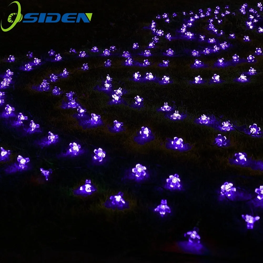 7M/5M Solar String Christmas Lights Outdoor 23ft 50/20LED 8Mode Waterproof Flower Garden Blossom Lighting Party Home Decoration