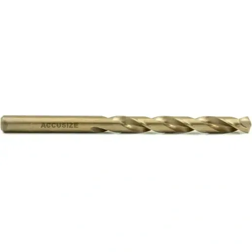 Accusize 3110-1119 - M35 HSS 5% Cobalt Metric Drill Set, 1 to 10mm by 0.5mm, 135 deg split point