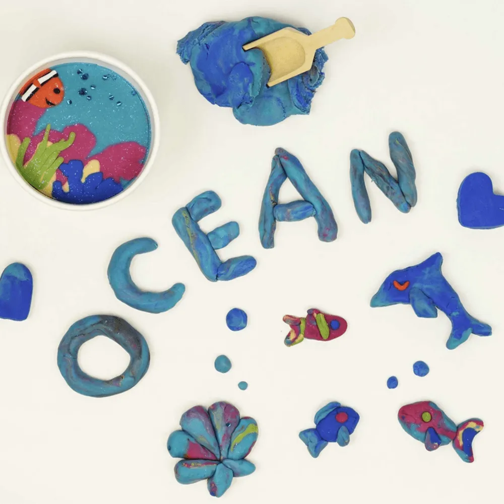 All-Natural Play Dough - Under the Sea