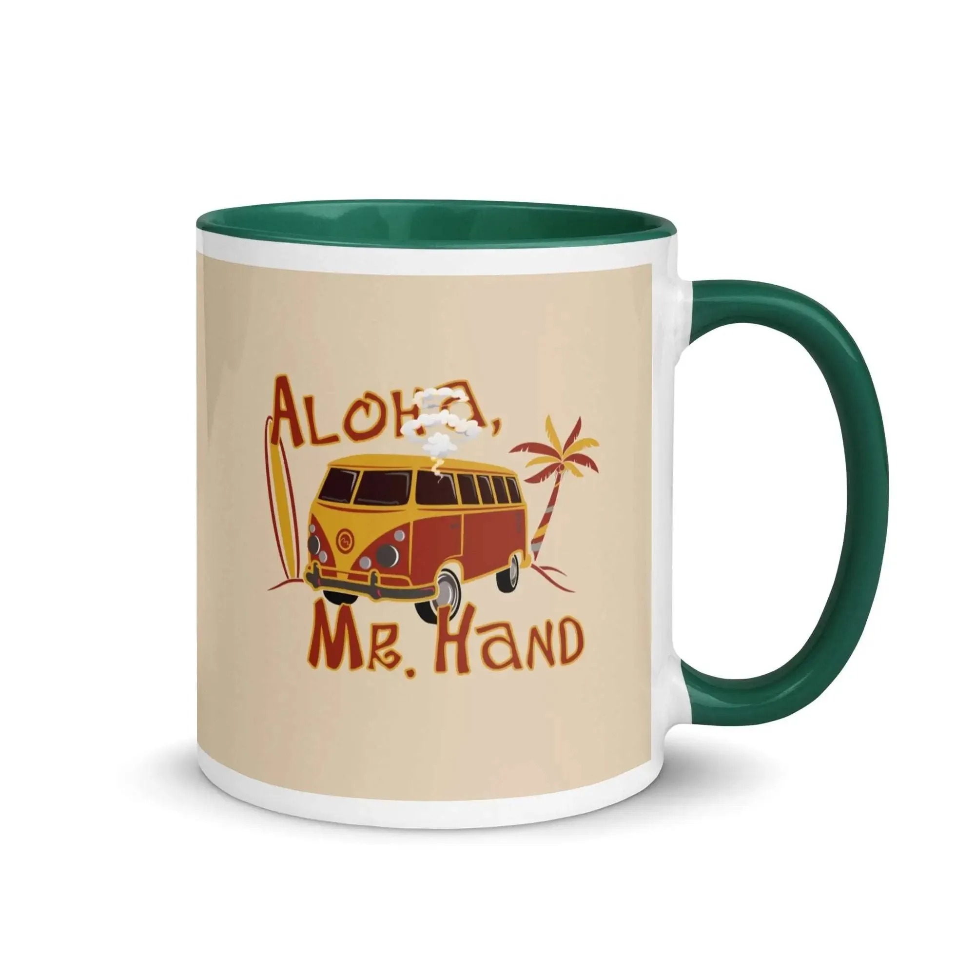 Aloha Mr. Hand! Mug with Color Inside