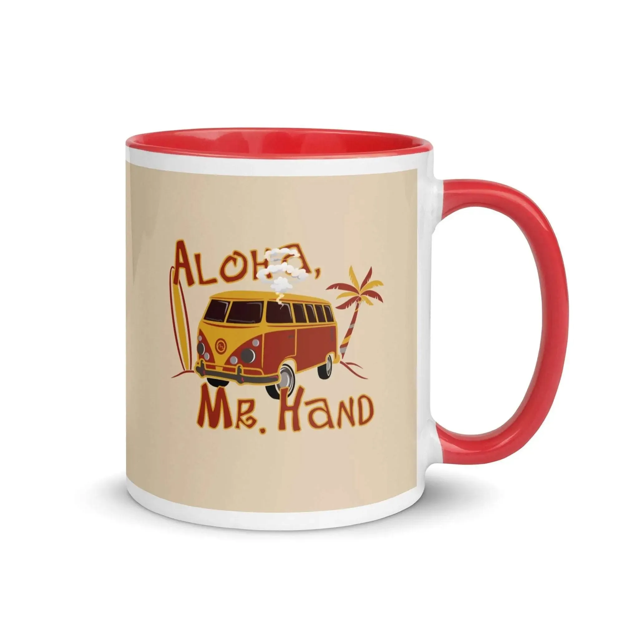 Aloha Mr. Hand! Mug with Color Inside