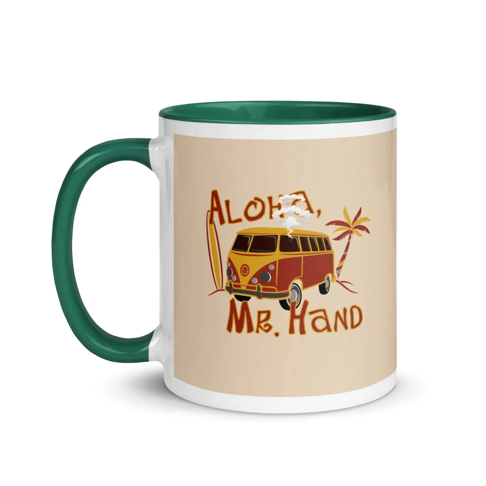 Aloha Mr. Hand! Mug with Color Inside