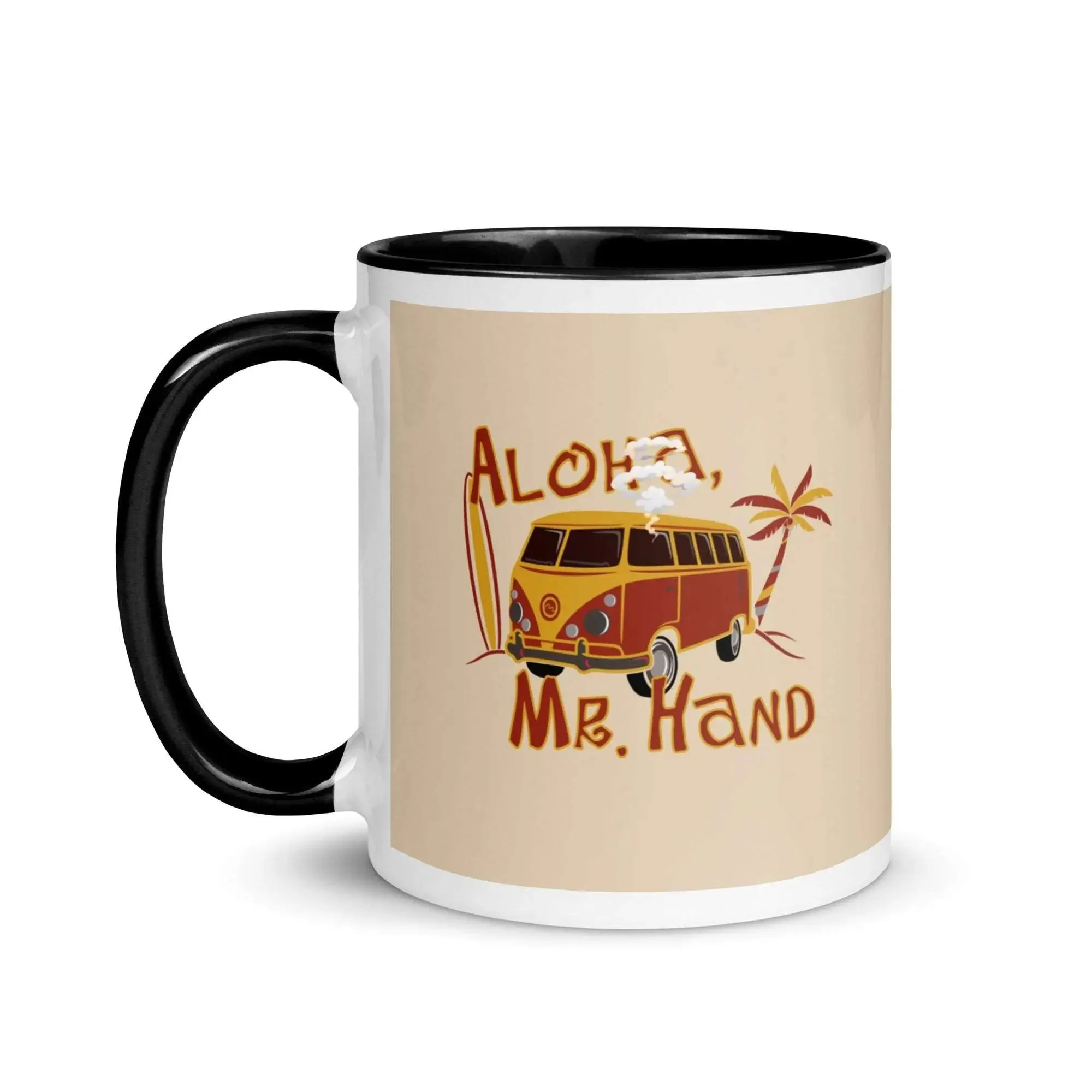 Aloha Mr. Hand! Mug with Color Inside