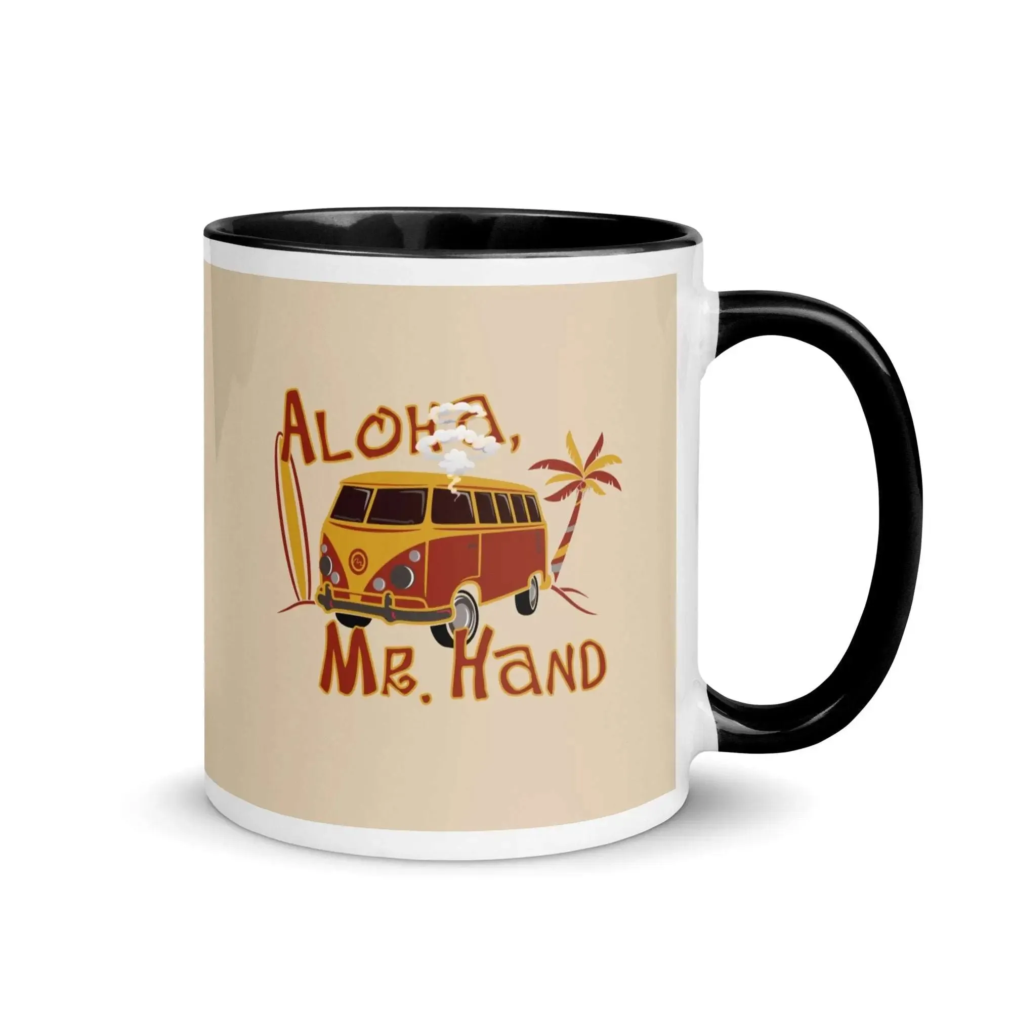 Aloha Mr. Hand! Mug with Color Inside