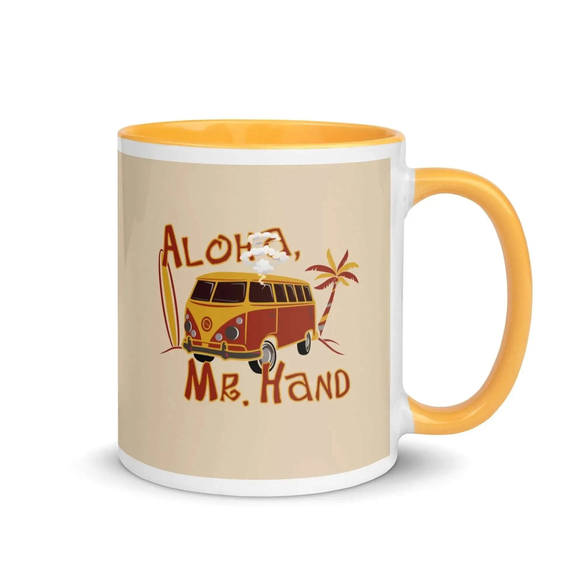 Aloha Mr. Hand! Mug with Color Inside