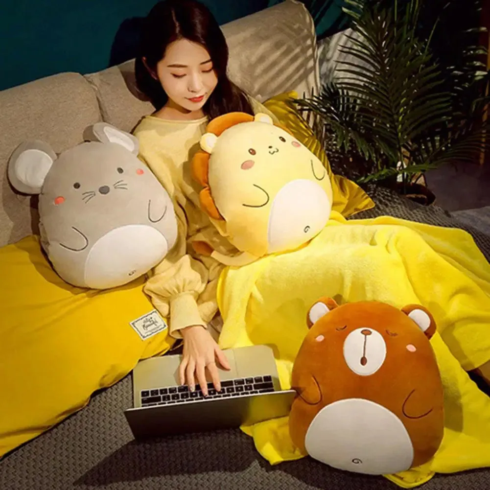 Animal Cushion Blanket