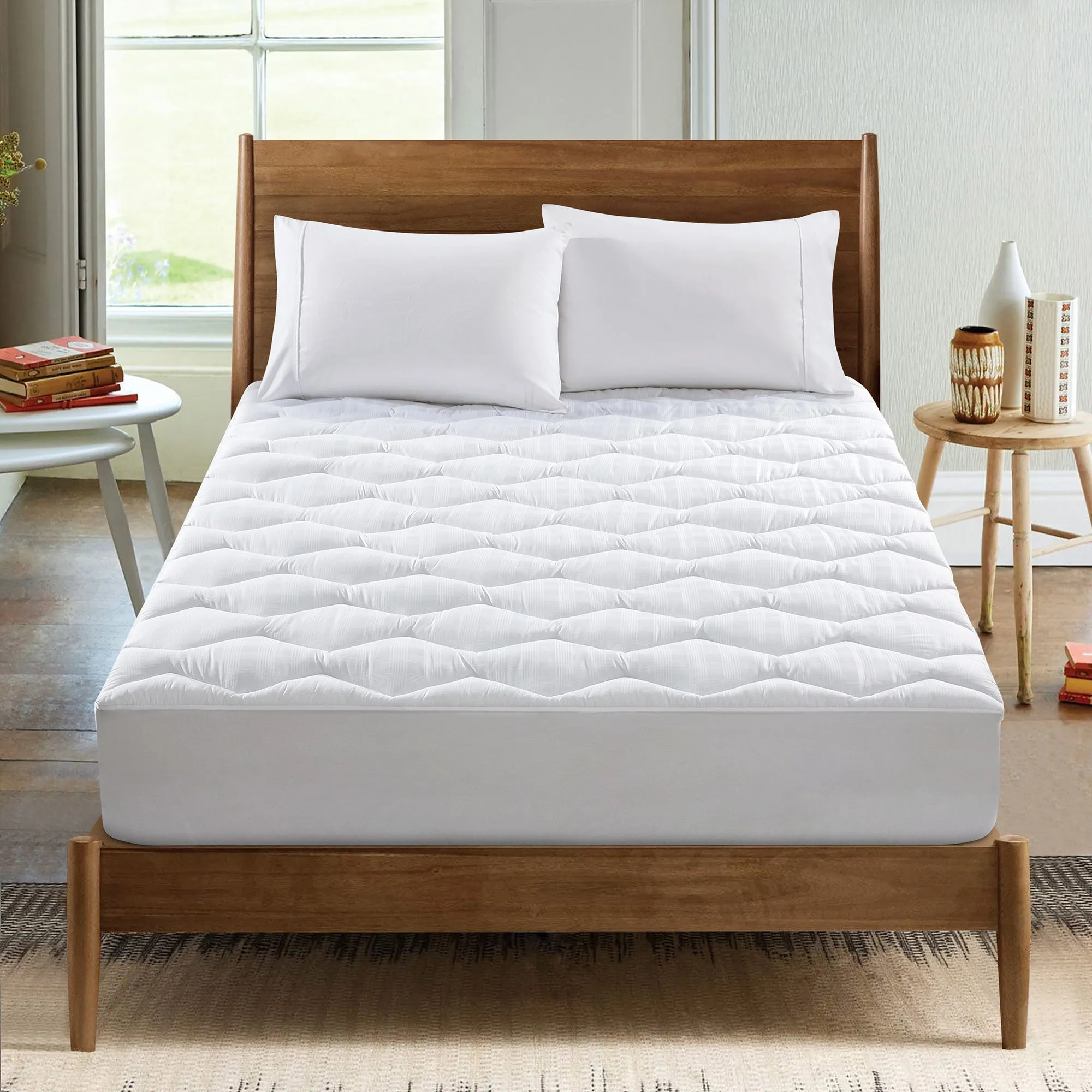 Antibacterial Down Alternative Mattress Pad