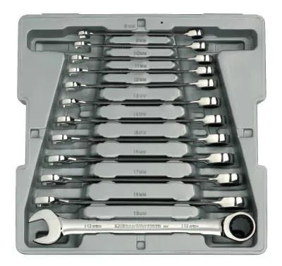 Apex Tool Group 12 Piece Combination Ratcheting Wrench Sets, Metric, 9412