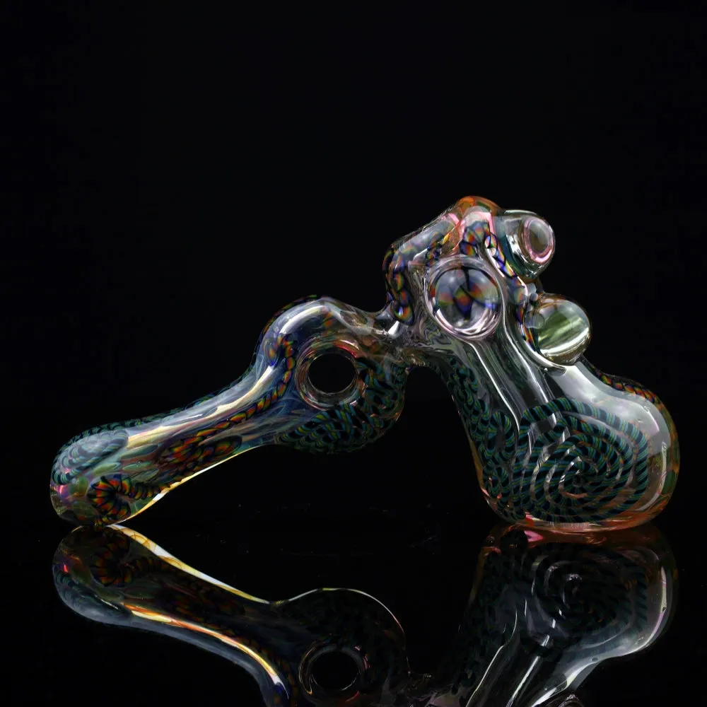 Archer Glass Fume Worked Hammer Bubbler