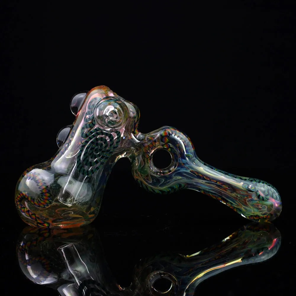 Archer Glass Fume Worked Hammer Bubbler