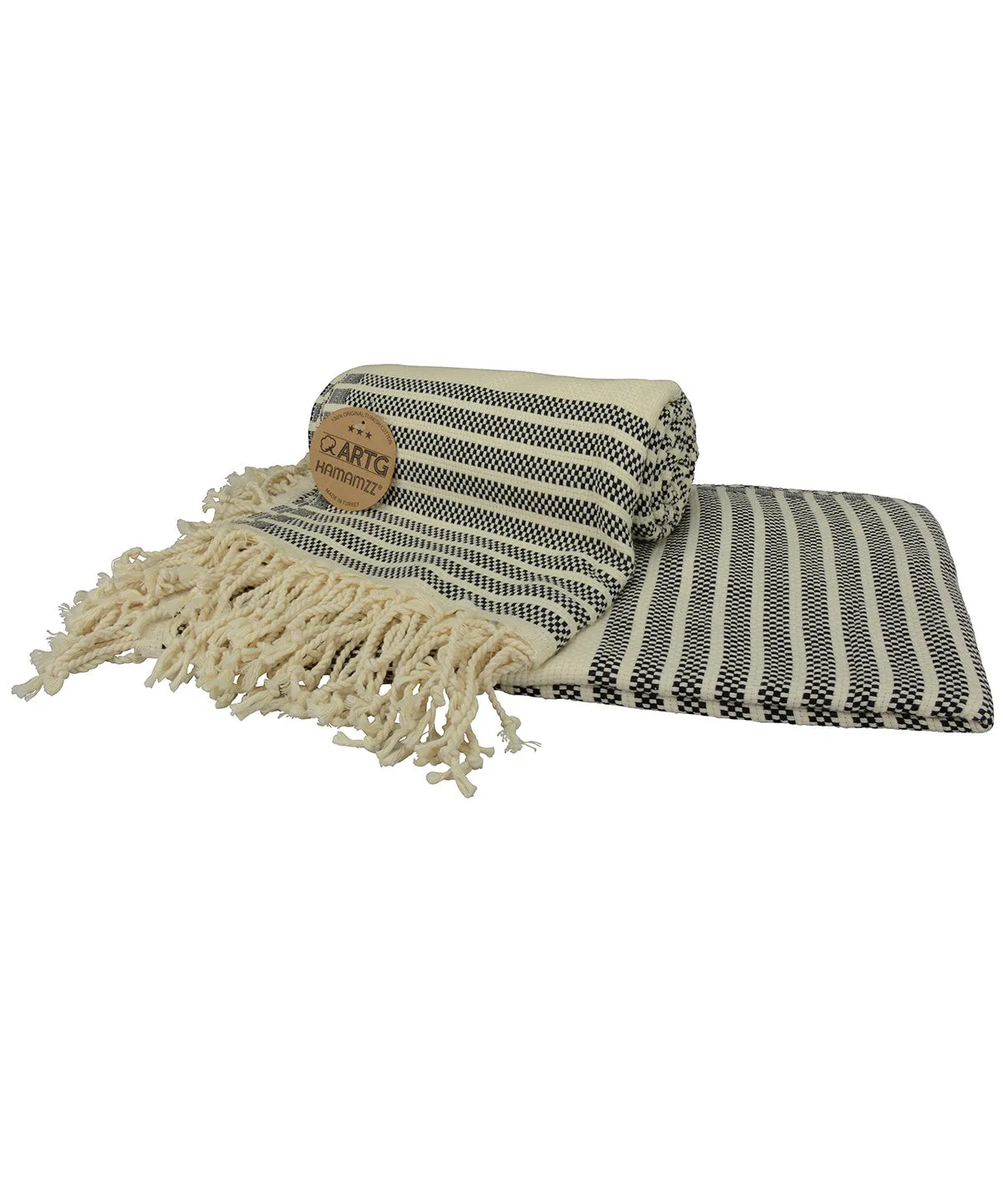 ARTG® Hamamzz® peshtemal towel | Navy/Cream